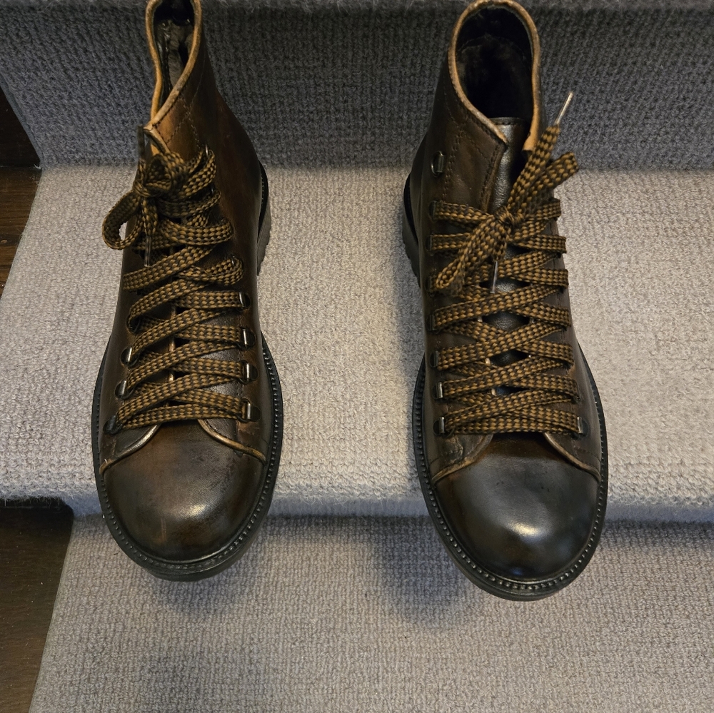 L'INTERVALLE Men's Brown Leather Boots